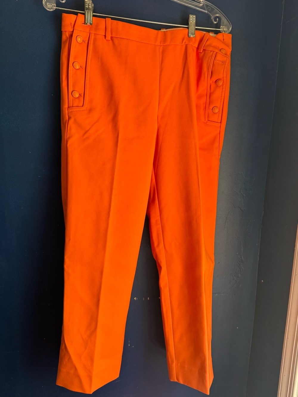 J. Crew Women’s Vibrant Orange Tailored Chinos